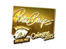 Sticker | pashaBiceps (Gold) | Cologne 2015
