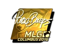 Sticker | pashaBiceps (Gold) | MLG Columbus 2016
