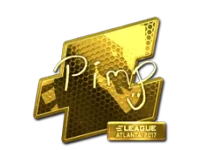Sticker | Pimp (Gold) | Atlanta 2017