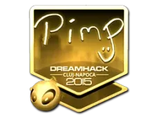 Sticker | Pimp (Gold) | Cluj-Napoca 2015