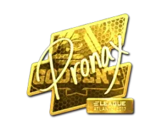 Sticker | pronax (Gold) | Atlanta 2017