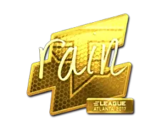 Sticker | rain (Gold) | Atlanta 2017