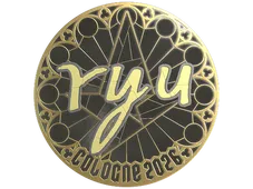 Sticker | ryu (Gold) | Cologne 2026