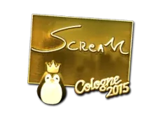 Sticker | ScreaM (Gold) | Cologne 2015