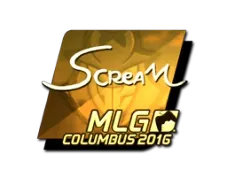 Sticker | ScreaM (Gold) | MLG Columbus 2016