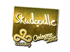 Sticker | Skadoodle (Gold) | Cologne 2015