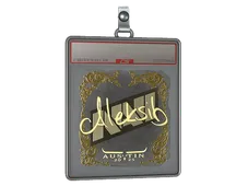 Sticker Slab | Aleksib (Gold) | Austin 2025