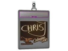 Sticker Slab | chrisJ (Gold) | Cologne 2015