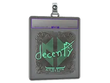 Sticker Slab | decenty (Foil) | Austin 2025