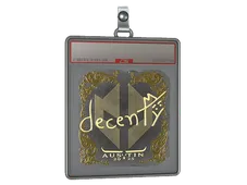 Sticker Slab | decenty (Gold) | Austin 2025
