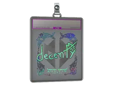 Sticker Slab | decenty (Holo) | Austin 2025