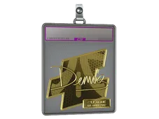 Sticker Slab | dennis (Gold) | Atlanta 2017
