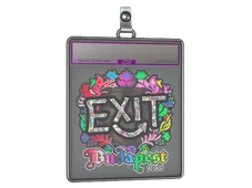 Sticker Slab | exit (Holo) | Budapest 2025