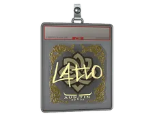 Sticker Slab | latto (Gold) | Austin 2025