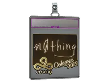Sticker Slab | n0thing (Gold) | Cologne 2015
