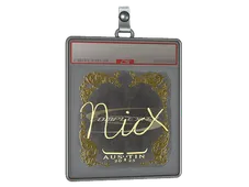 Sticker Slab | nicx (Gold) | Austin 2025