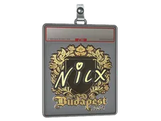 Sticker Slab | nicx (Gold) | Budapest 2025