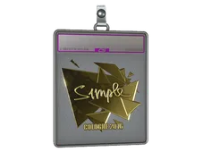 Sticker Slab | s1mple (Gold) | Cologne 2016