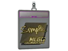 Sticker Slab | s1mple (Gold) | MLG Columbus 2016