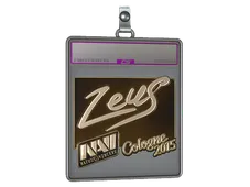 Sticker Slab | Zeus (Gold) | Cologne 2015