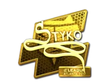 Sticker | STYKO (Gold) | Atlanta 2017
