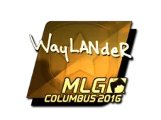 Sticker | wayLander (Gold) | MLG Columbus 2016