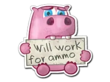 Aufkleber | Work For Ammo