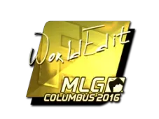 Sticker | WorldEdit (Gold) | MLG Columbus 2016