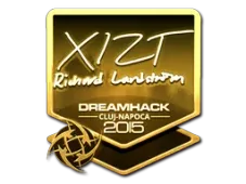 Sticker | Xizt (Gold) | Cluj-Napoca 2015