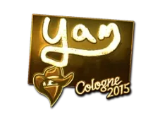 Sticker | yam (Gold) | Cologne 2015