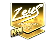 Sticker | Zeus (Gold) | Cluj-Napoca 2015