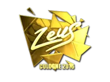 Sticker | Zeus (Gold) | Cologne 2016