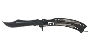 ★ Butterflykniv | Black Laminate (Minimalt slitage)