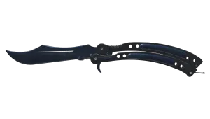 StatTrak™ Butterflymesser (★) | Blauer Stahl