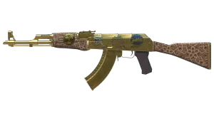 Souvenir AK-47 | Gold Arabesque (Factory New)