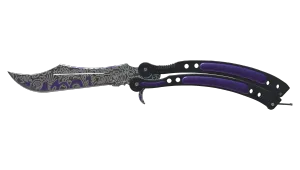Cuchillo Mariposa ★ | Mano alzada (Algo desgastado)