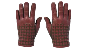 Guantes de conductor ★ | Entrelazado carmesí