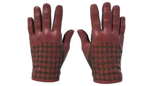 ★ Förarhandskar | Crimson Weave (Minimalt slitage)