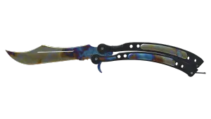 StatTrak™ Butterfly-kniv (★) | Case Hardened (Lidt slidt)