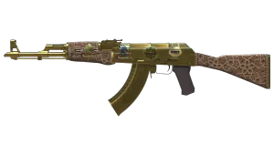 Souvenir AK-47 | Gold Arabesque (Uzată)