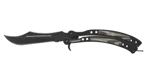 Butterfly-kniv (★) | Black Laminate (Afprøvet i marken)