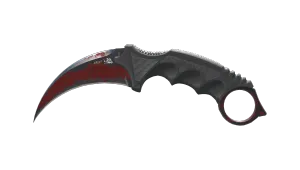 StatTrak™ Karambit (★) | Purpurnes Netz (Kampfspuren)
