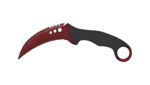 StatTrak™ Cuchillo talón ★ | Tela escarlata