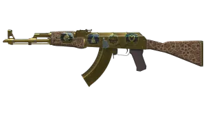 Souvenir АК-47 | Золота арабеска (понівечено в боях)