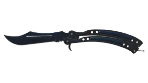 StatTrak™ Couteau papillon (★) | Acier bleui (Très peu usée)