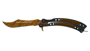 StatTrak™ Butterflymesser (★) | Tigerzahn (Minimale Gebrauchsspuren)