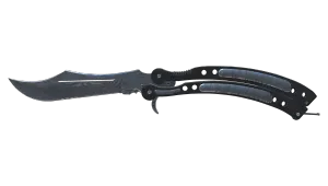 Butterfly-kniv (★) | Damascus Steel (Lidt slidt)