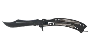 StatTrak™ Cuchillo Mariposa ★ | Laminado Negro