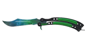StatTrak™ Nóż motylkowy (★) | Gamma Doppler (lekkie zużycie)