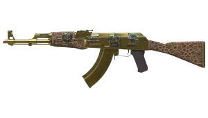 Souvenir AK-47 | Gold-Arabeske (Abgenutzt)